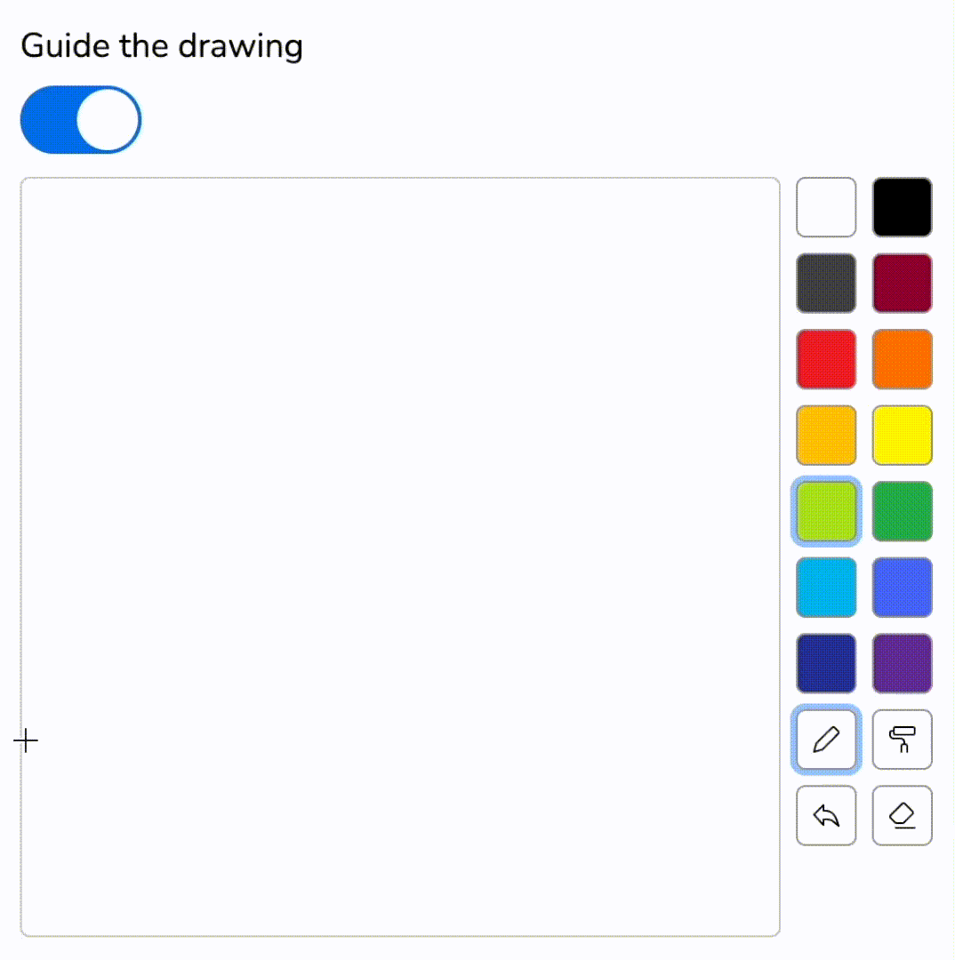 guide the drawing