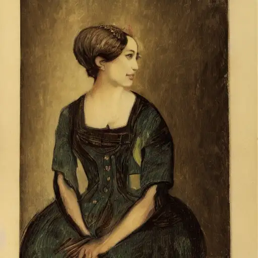 A woman in a new original style 