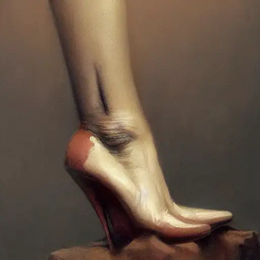 high heels, full body art, upper half portrait, zdzislaw beksinski, art greg rutkowski, devainart, by pavel korin, h 6 4 0, lithe, concept art by wlop