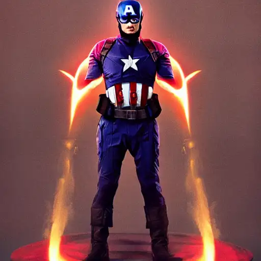 filmic, featured on behance, city, cosmic horror, one, vibrant aesthetic, attractive and slender, elon musk as captain america, gods, safebooru