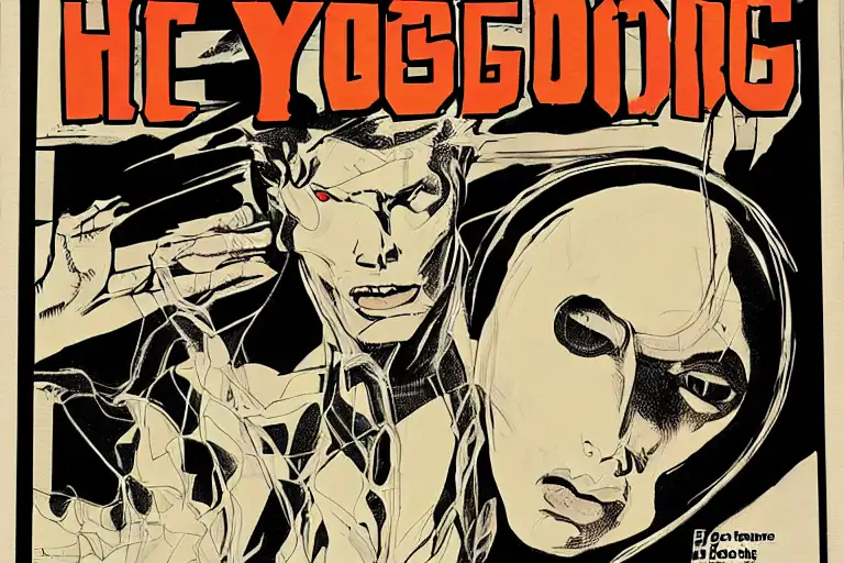 ghost young man
, Comic book cover
