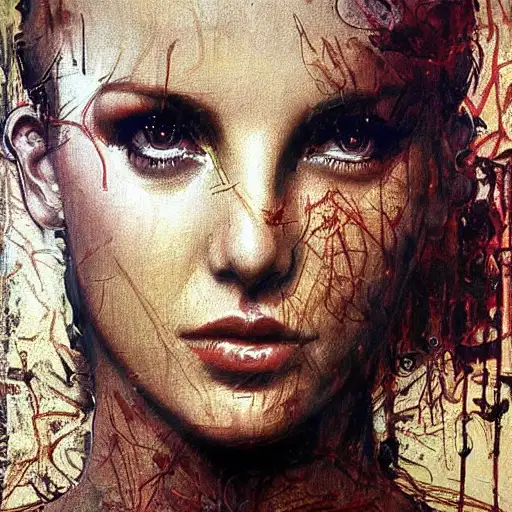 military art, britney spears, tadema, accurate face, carne griffiths, paladin, serov, cinematic moody lighting, smog, peter konig