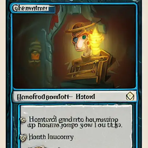 The ghost hiding in the corner stares at you with sharp eyes, sharp focus, hearthstone, Rembramdt style