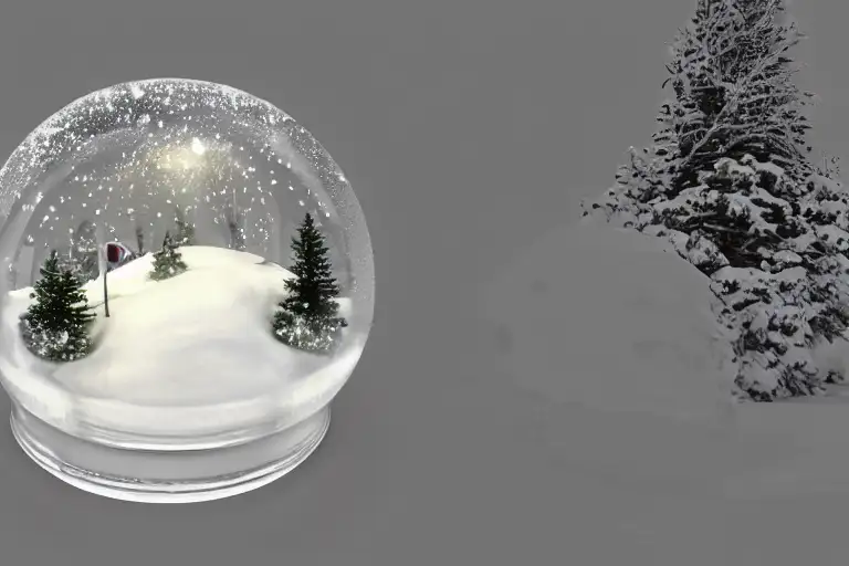 snow globe, photorealistic


