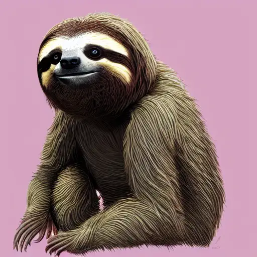 a sloth, trending on artstation, ultra realistic digital art