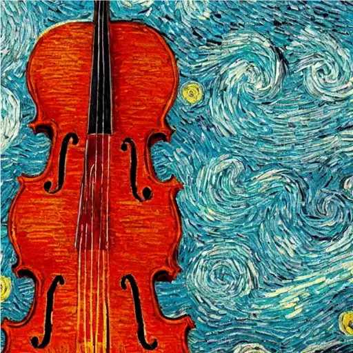 two cello's by Van Gogh